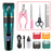 Waterproof Pet Hair Clipper in Black or Blue - Quiet Rechargeable Trimmer with Guide Combs for Dogs and Cats