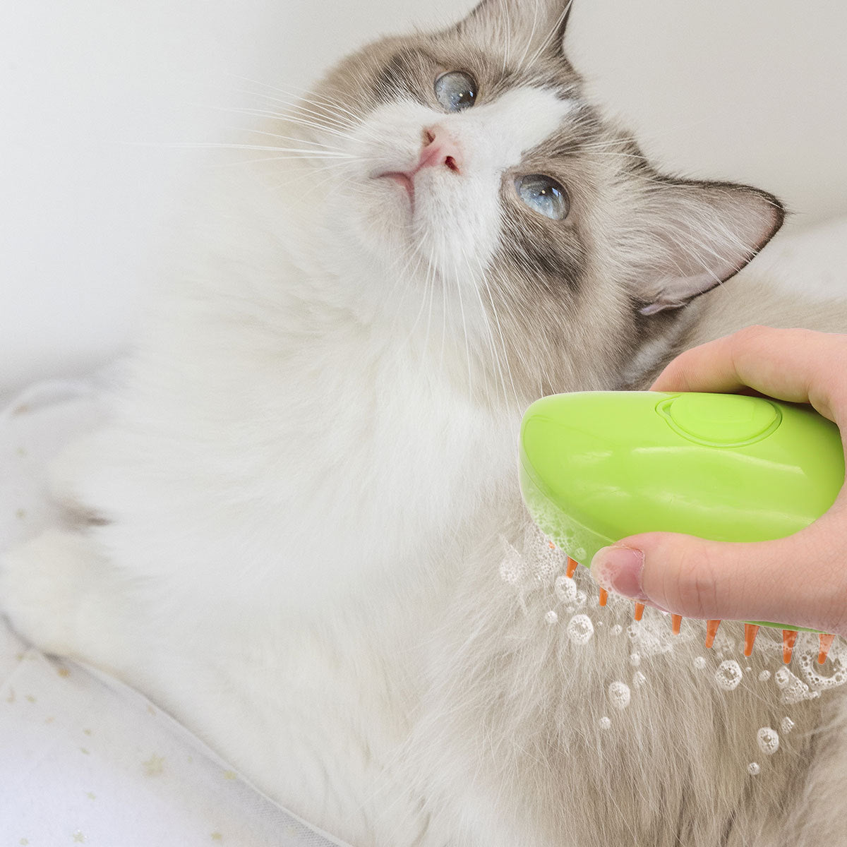3-in-1 Steam Spray Pet Grooming Comb - USB Rechargeable Massage Brush for Dogs and Cats, Mist Detangler for Shedding