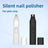 Quiet Rechargeable Pet Nail Grinder with Safety Cover - USB Claw Trimmer for Cats, Small and Medium Dogs in White or Black