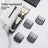 Cordless Pet Hair Clipper Set in Gold or Rose Gold - Quiet USB Rechargeable Trimmer with Scissor and Comb Attachments for Dogs and Cats