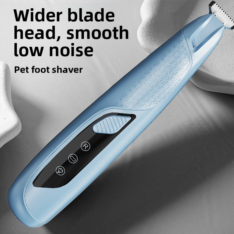 Mini Rechargeable Pet Paw Trimmer with LED Light - Quiet Cordless Clipper for Dogs and Cats in 8 Colours
