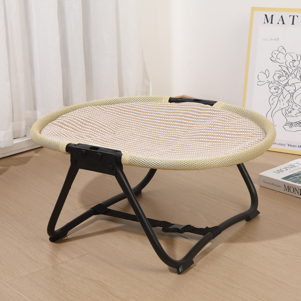 Portable Foldable Elevated Pet Bed - Breathable Mesh Cot for Dogs & Cats