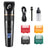 Waterproof Pet Hair Clipper in Black or Blue - Quiet Rechargeable Trimmer with Guide Combs for Dogs and Cats