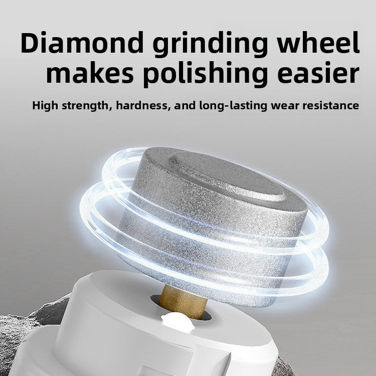 LED Pet Nail Grinder - USB Rechargeable Silent Claw Polisher for Dogs and Cats in White or Black