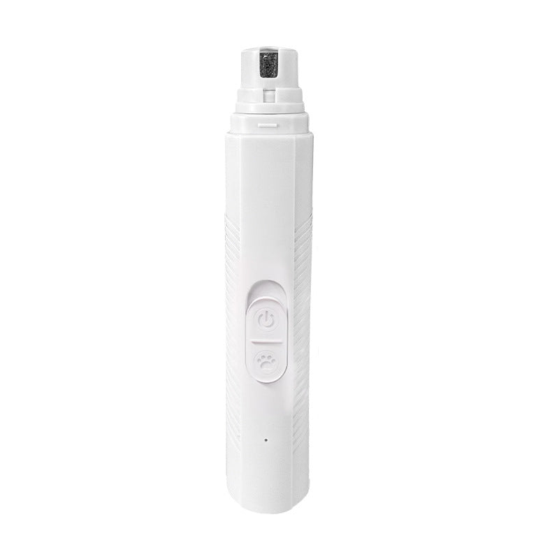LED Pet Nail Grinder - Rechargeable Quiet Claw Trimmer with Safety Guard for Dogs, Cats and Small Pets