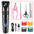 Waterproof Pet Hair Clipper in Black or Blue - Quiet Rechargeable Trimmer with Guide Combs for Dogs and Cats