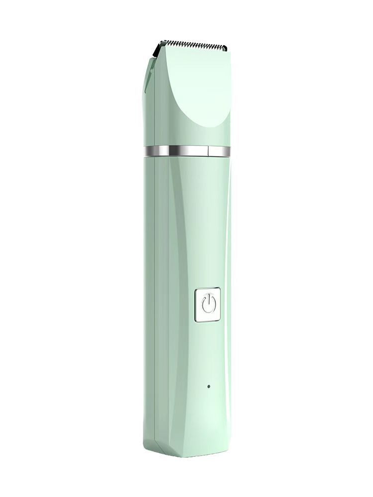 Rechargeable Dog and Cat Hair Clipper Kit in Mint Green or White - Quiet Cordless Trimmer with 4 Guide Combs, Oil and Cleaning Brush