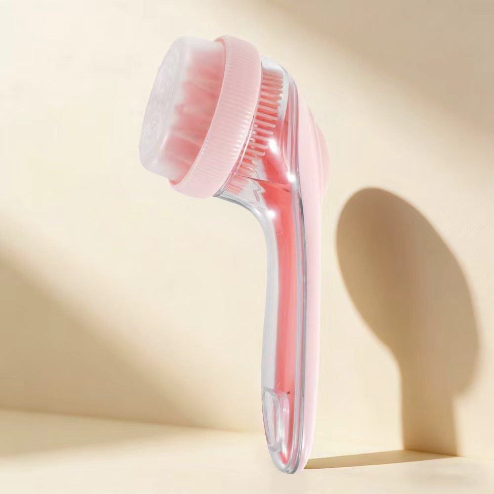 2-in-1 Silicone Dog Bath Brush - Double-Sided Soft Bristle Shampoo Scrubber and Massage Comb for Dogs and Cats