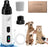 Dust-Free Pet Nail Grinder with LED Light - USB Rechargeable 2-Speed Quiet Claw Trimmer for Cats and Dogs
