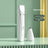 4-in-1 Pet Grooming Clipper Kit - Rechargeable Dog and Cat Hair Trimmer with Paw, Face and Nail Grinder Heads in Mint Green or Pearl White