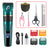 Waterproof Pet Hair Clipper in Black or Blue - Quiet Rechargeable Trimmer with Guide Combs for Dogs and Cats