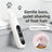 Waterproof Rechargeable Pet Paw Trimmer with LED Display - Quiet Ceramic Blade Foot Shaver for Cats and Dogs in Grey, Green or Pink