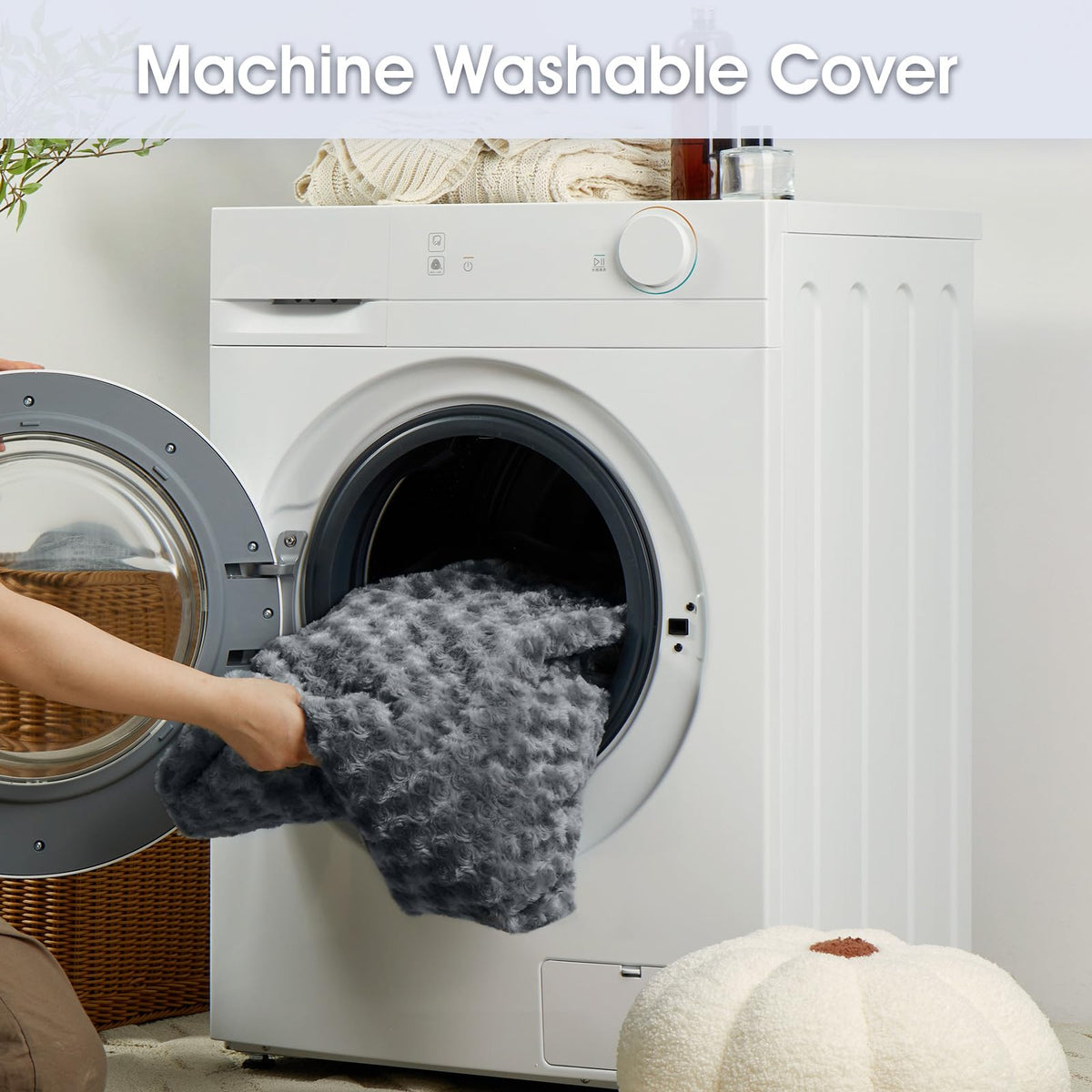 BFPETHOME Orthopedic Washable Human Dog Bed for Adult & Dog Cozy Sleep