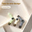 2-in-1 Rechargeable Pet Hair Trimmer and Nail Grinder with LED Light - Quiet Cordless Grooming Tool for Dogs and Cats in White, Green or Grey