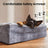 Orthopedic Extra Large Dog Bed Couch, Memory Foam, 45×33Inch (Gray)
