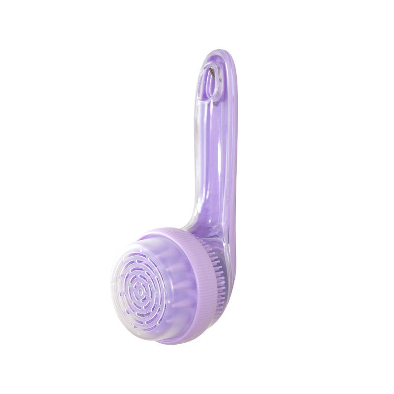 2-in-1 Silicone Dog Bath Brush - Double-Sided Soft Bristle Shampoo Scrubber and Massage Comb for Dogs and Cats