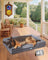 Orthopedic Extra Large Dog Bed Couch, Memory Foam, 45×33Inch (Gray)