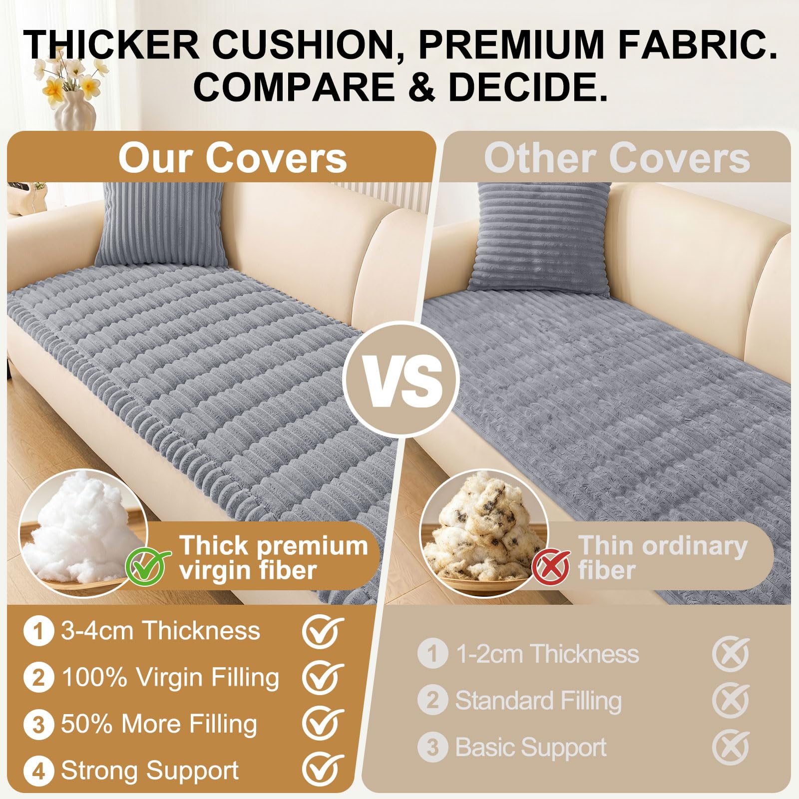 Couch Cover for Dogs, Non Slip Washable Sofa Protector for Pets