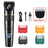 Waterproof Pet Hair Clipper in Black or Blue - Quiet Rechargeable Trimmer with Guide Combs for Dogs and Cats