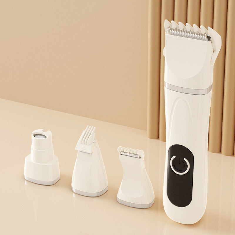 4-in-1 Cordless Pet Clipper and Nail Grinder - Quiet Rechargeable Trimmer for Dogs and Cats