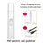 Quiet Rechargeable Pet Nail Grinder with Safety Cover - USB Claw Trimmer for Cats, Small and Medium Dogs in White or Black