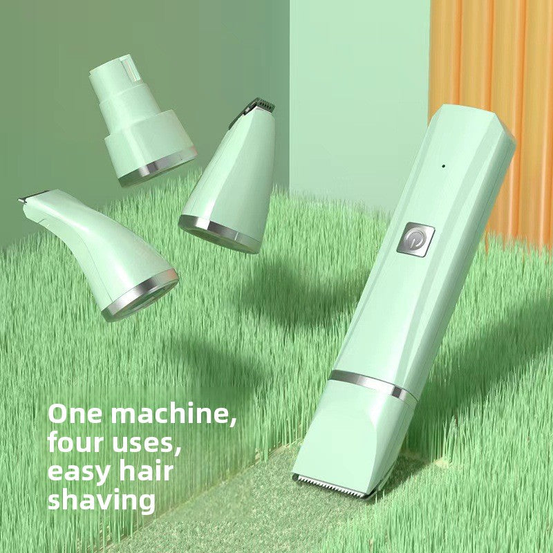 4-in-1 Cordless Pet Clipper and Nail Grinder - Quiet Rechargeable Trimmer for Dogs and Cats