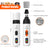 2-Speed Electric Dog Nail Grinder with LED Light - Rechargeable Quiet Pet Claw Trimmer with Spare Grinding Heads for Dogs and Cats