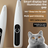 Dog and Cat Paw Hair Trimmer with LED Display - Rechargeable Quiet Clipper with Wide or Narrow Blade for Paws, Face and Ears