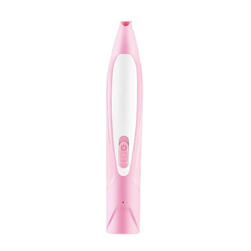 Cordless Dog Paw Trimmer with LED Light - Rechargeable Pet Foot Hair Clipper with Rounded Safety Blades for Dogs and Cats