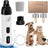 Dust-Free Pet Nail Grinder with LED Light - USB Rechargeable 2-Speed Quiet Claw Trimmer for Cats and Dogs