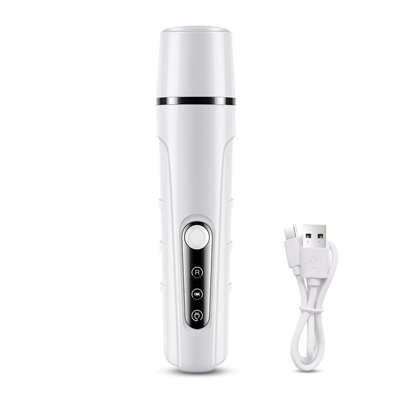 Rechargeable LED Pet Nail Grinder - Quiet Adjustable Speed Claw Trimmer for Cats, Dogs and Small Pets