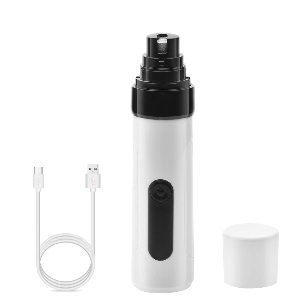 Dual-Speed Pet Nail Grinder with Diamond Grinding Head - Rechargeable Claw Trimmer for Dogs, Cats and Small Pets