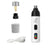 Dust-Free Pet Nail Grinder with LED Light - USB Rechargeable 2-Speed Quiet Claw Trimmer for Cats and Dogs