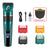 Waterproof Pet Hair Clipper in Black or Blue - Quiet Rechargeable Trimmer with Guide Combs for Dogs and Cats