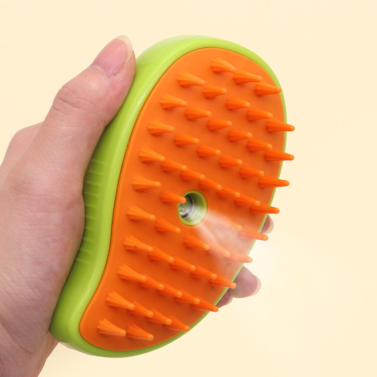 3-in-1 Steam Spray Pet Grooming Comb - USB Rechargeable Massage Brush for Dogs and Cats, Mist Detangler for Shedding