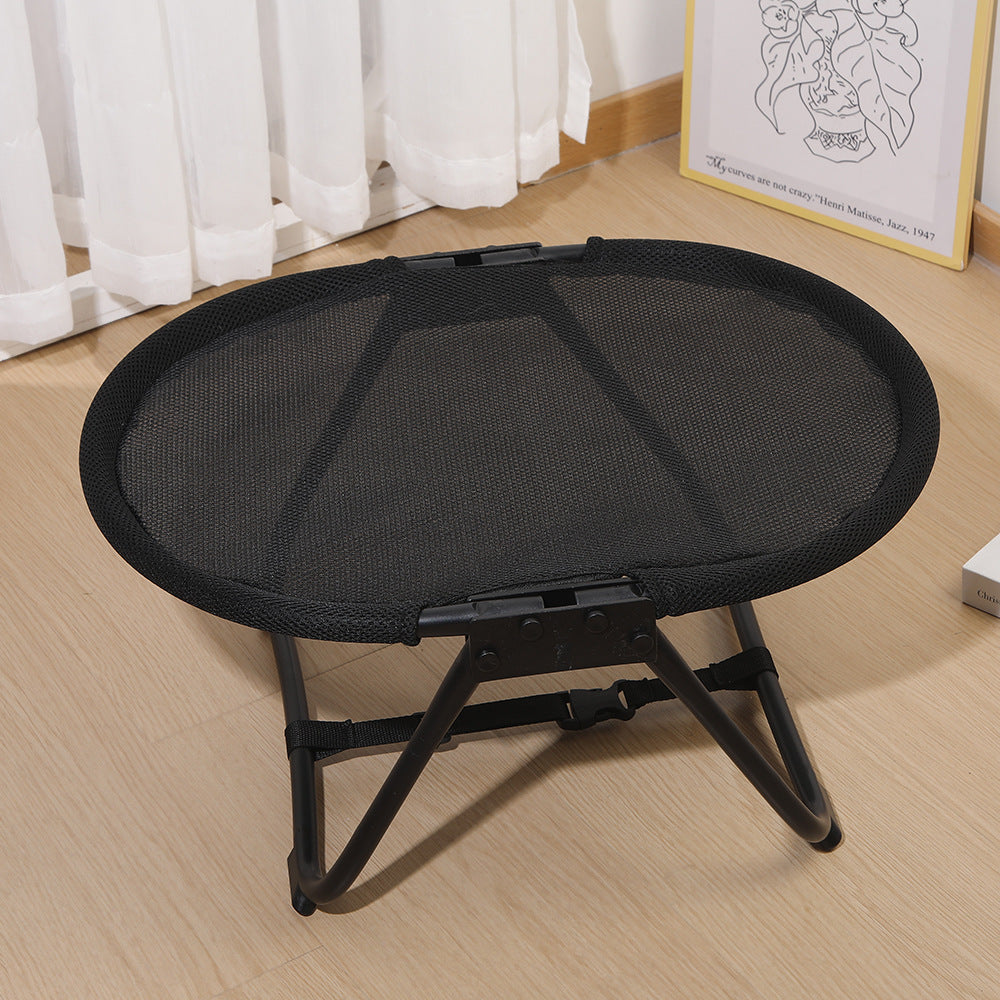 Portable Foldable Elevated Pet Bed - Breathable Mesh Cot for Dogs & Cats