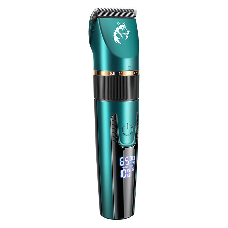 Waterproof Pet Hair Clipper in Black or Blue - Quiet Rechargeable Trimmer with Guide Combs for Dogs and Cats