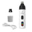 Mini LED Pet Nail Grinder - USB Rechargeable Low Noise Claw Polisher with 3 Interchangeable Heads for Small Dogs and Cats