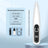 Dog and Cat Paw Hair Trimmer with LED Display - Rechargeable Quiet Clipper with Wide or Narrow Blade for Paws, Face and Ears
