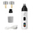 Dust-Free Pet Nail Grinder with LED Light - USB Rechargeable 2-Speed Quiet Claw Trimmer for Cats and Dogs