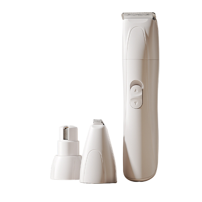 3-in-1 Rechargeable Pet Hair Clipper, Shaver and Nail Grinder Set - Quiet USB Grooming Kit for Dogs and Cats