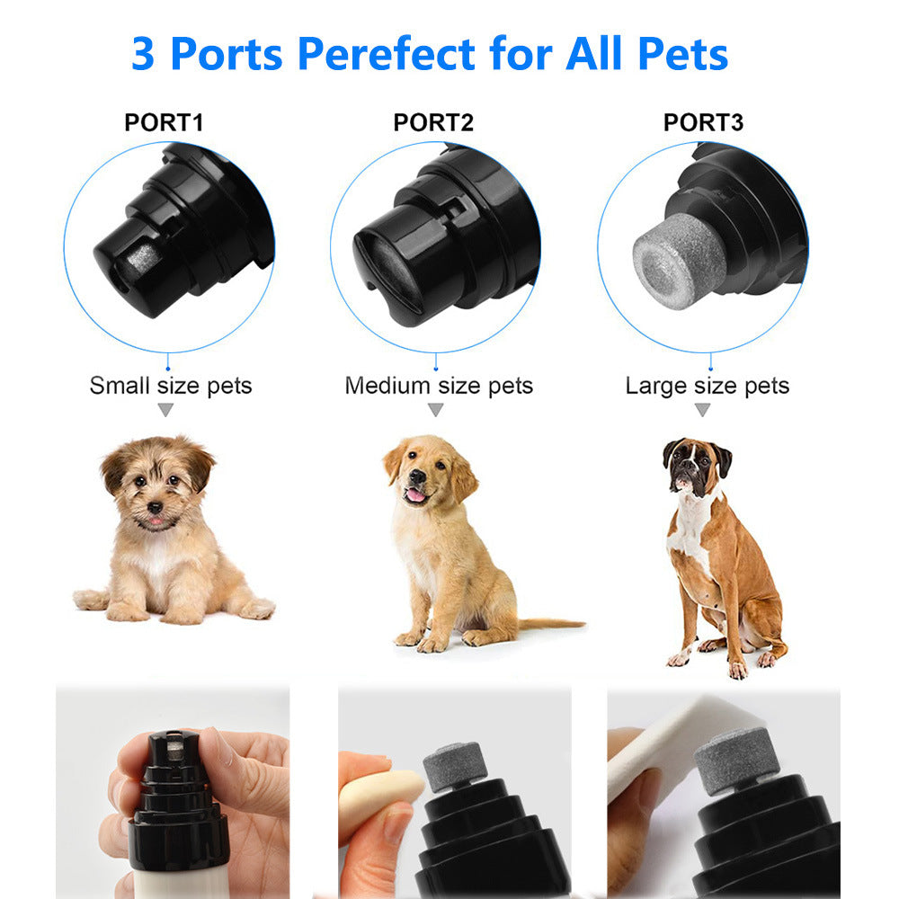 Dual-Speed Pet Nail Grinder with Diamond Grinding Head - Rechargeable Claw Trimmer for Dogs, Cats and Small Pets