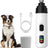 USB Rechargeable Pet Nail Grinder with LED Light and 3 Grit Sanding Bands - Quiet Claw Trimmer for Cats and Dogs