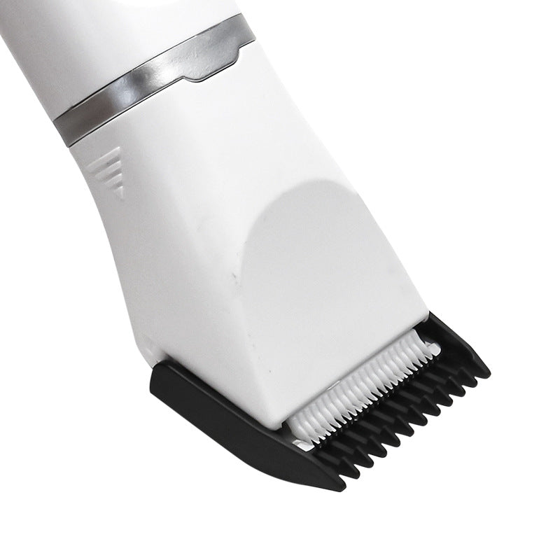 Waterproof 4-in-1 Pet Hair Clipper Set in Ivory Pink - Quiet 7200 RPM Ceramic Blade Rechargeable Trimmer for Dogs and Cats